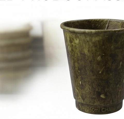 350ml banana-leaf latte cup